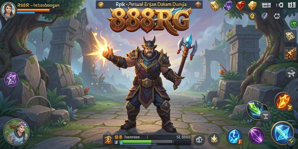 Gameplay seru dan menarik dari 888R saat petualangan RPG.