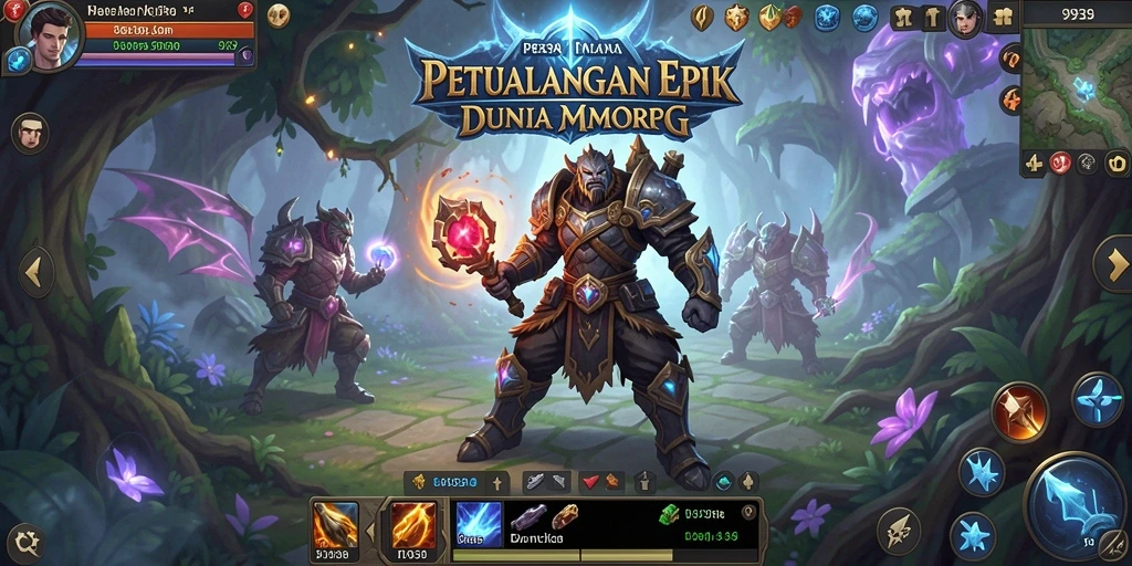 Screenshot gameplay MMORPG 9939 dengan petualangan seru.