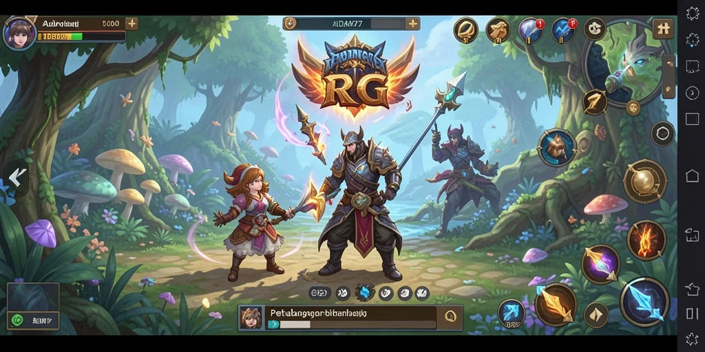 Tampilan gameplay RPG seru dan mendebarkan di ADAM77.