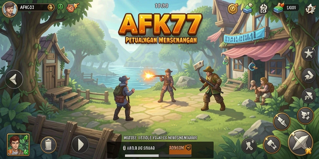 Tampilan gameplay AFK77 yang menarik dan menawan.