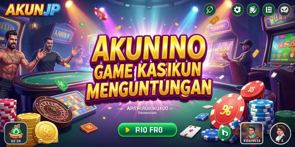 Tampilan menakjubkan dari gameplay kasino di AKUNJP.