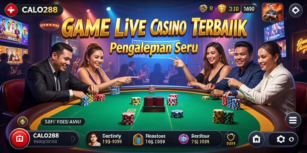 Tampilan gameplay yang seru di CALO288 Live Casino.