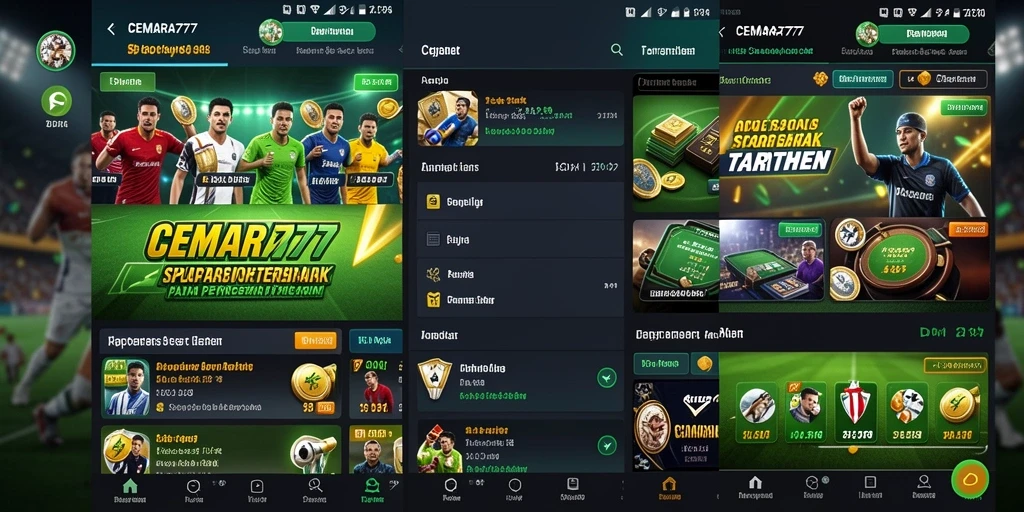 Tampilan utama CEMARA777 dengan fitur taruhan olahraga yang menarik.