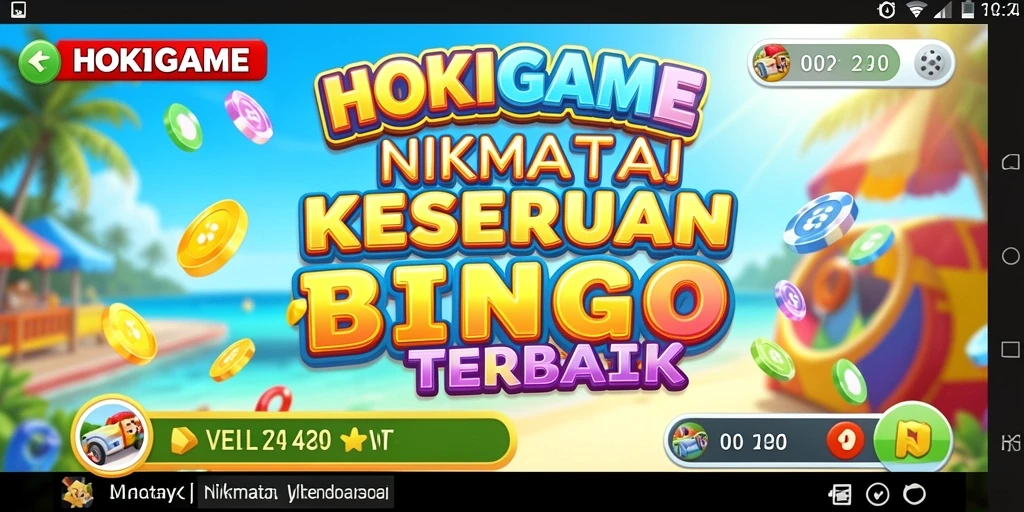 Tampilan permainan Bingo dalam HOKIGAME yang seru dan menarik.