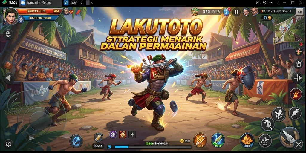 Tampilan gameplay strategis yang memukau di LAKUTOTO.