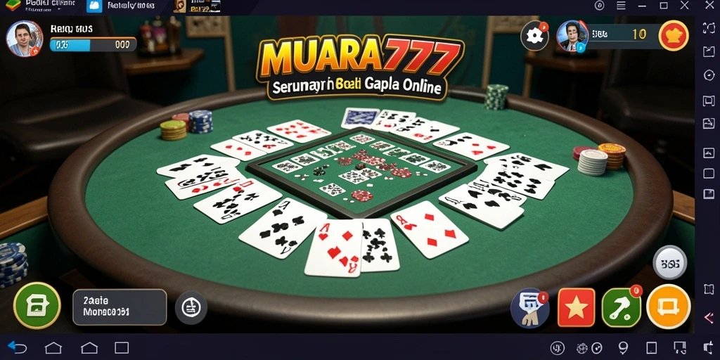 Tampilan gameplay Gaple yang menarik dan interaktif.