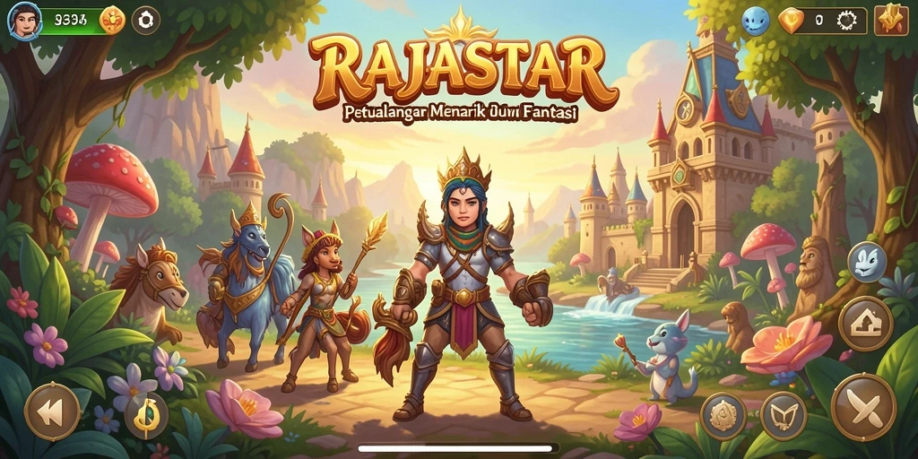 Tampilan gameplay RAJASTAR yang menegangkan dan penuh aksi.