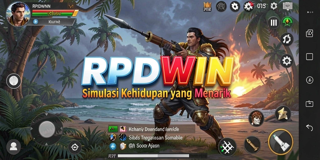 Tampilan interaktif gameplay RPIDWIN yang dinamis dan menarik.
