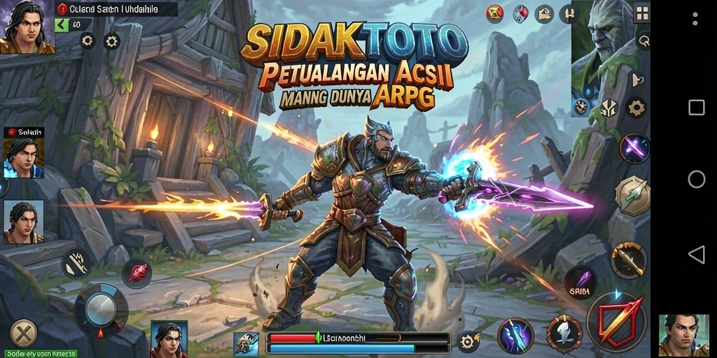 Gameplay menegangkan dalam petualangan ARPG yang seru.