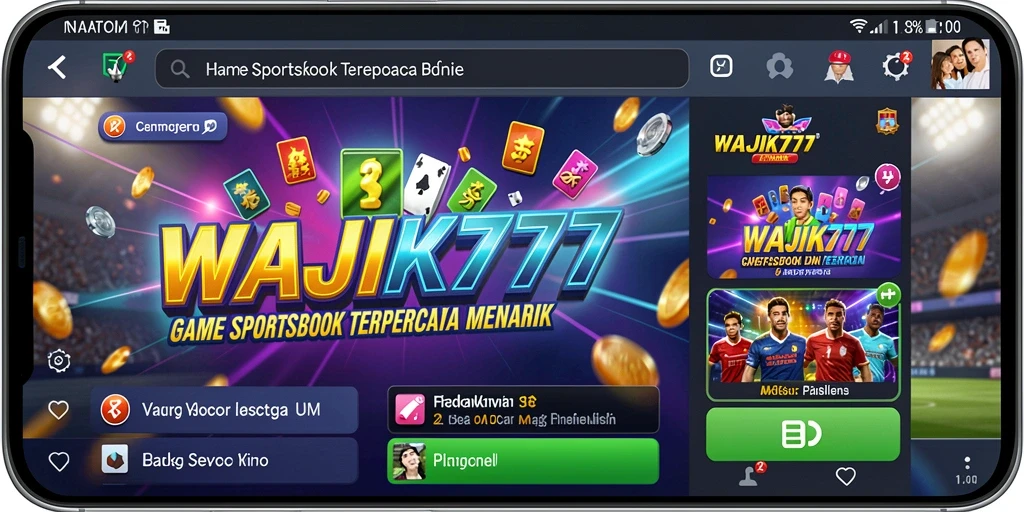 Tampilan gameplay menarik aplikasi WAJIK777 dengan fitur sportsbook.