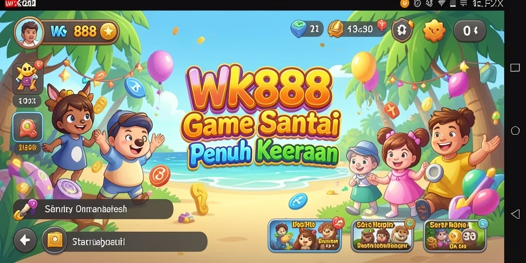 Tampilan gamplay <strong>WK888</strong> yang penuh warna dan keseruan.